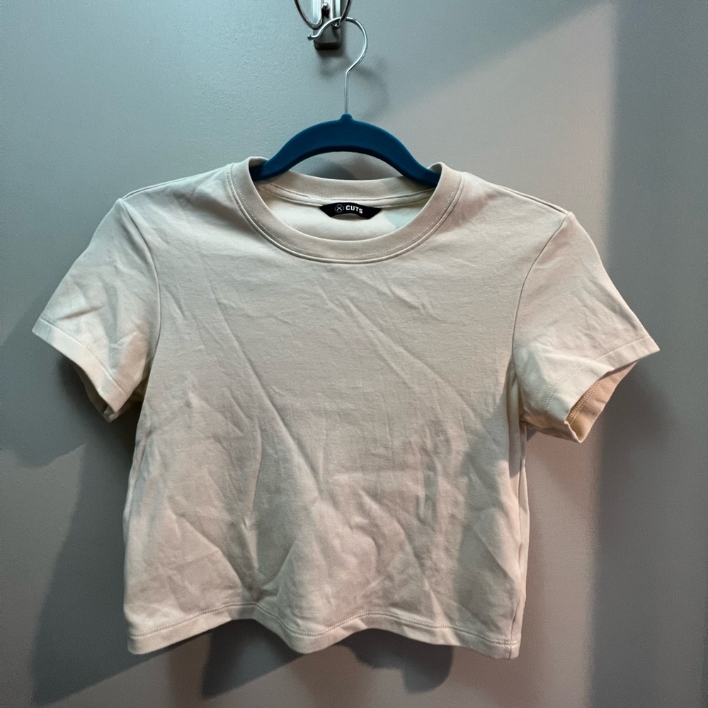 Cuts Almost Friday Cropped Tee